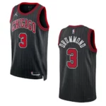 Chicago Bulls Andre Drummond 2022-23 Statement Edition Black Swingman Jersey - 49Native