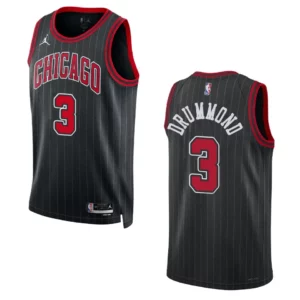 Chicago Bulls Andre Drummond 2022-23 Statement Edition Black Swingman Jersey - 49Native