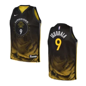 Youth Golden State Warriors 2022-23 City Edition Andre Iguodala Black Jersey - 49Native