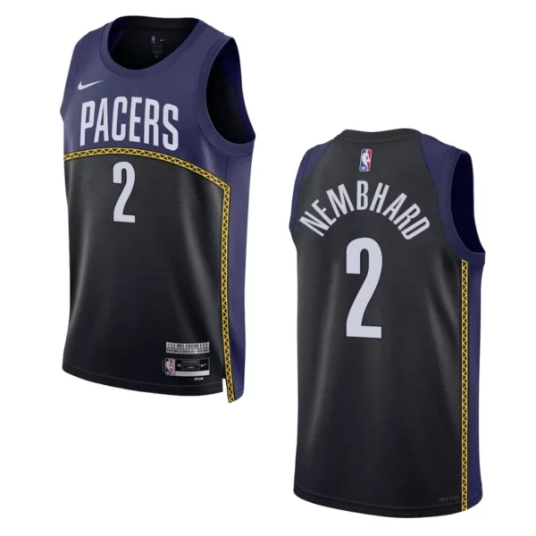 Andrew Nembhard City Edition Indiana Pacers 2022-23 Blue Swingman ...