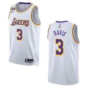 Anthony Davis Association Edition Los Angeles Lakers 2022-23 White Swingman Jersey - 49Native
