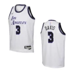 Youth Los Angeles Lakers 2022-23 City Edition Anthony Davis White Jersey - 49Native