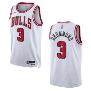 2022-23 Association Edition Chicago Bulls Andre Drummond White Swingman Jersey - 49Native