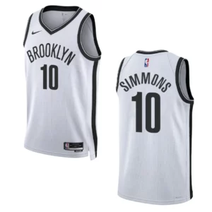 2022-23 Association Edition Brooklyn Nets Ben Simmons White Swingman Jersey - 49Native