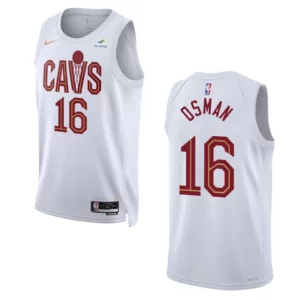 2022-23 Association Edition Cleveland Cavaliers Cedi Osman White Swingman Jersey - 49Native