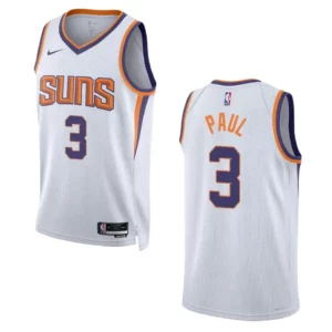 2022-23 Association Edition Phoenix Suns Chris Paul White Swingman Jersey - 49Native