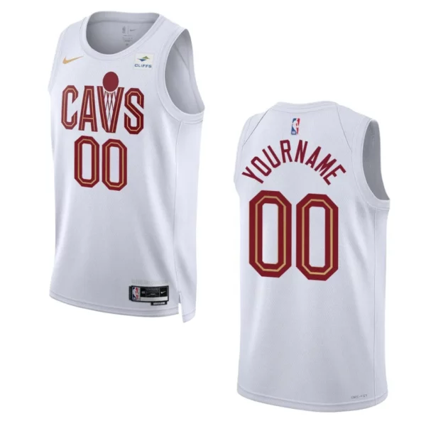 2022-23 Association Edition Cleveland Cavaliers Custom White Swingman Jersey - 49Native