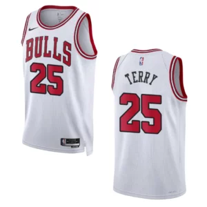 2022-23 Association Edition Chicago Bulls Dalen Terry White Swingman Jersey - 49Native