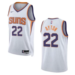 2022-23 Association Edition Phoenix Suns DeAndre Ayton White Swingman Jersey - 49Native