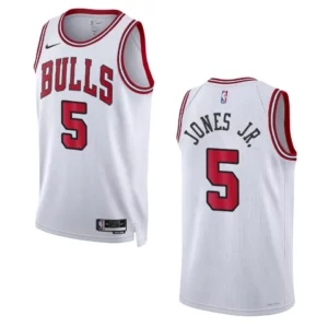 2022-23 Association Edition Chicago Bulls Derrick Jones Jr. White Swingman Jersey - 49Native