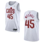 2022-23 Association Edition Cleveland Cavaliers Donovan Mitchell White Swingman Jersey - 49Native