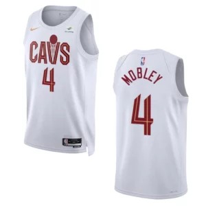 2022-23 Association Edition Cleveland Cavaliers Evan Mobley White Swingman Jersey - 49Native