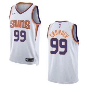 2022-23 Association Edition Phoenix Suns Jae Crowder White Swingman Jersey - 49Native