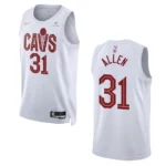 2022-23 Association Edition Cleveland Cavaliers Jarrett Allen White Swingman Jersey - 49Native