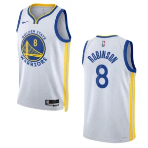 2022-23 Association Edition Golden State Warriors Jerome Robinson White Swingman Jersey - 49Native