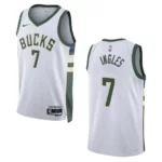 2022-23 Association Edition Milwaukee Bucks Joe Ingles White Swingman Jersey - 49Native