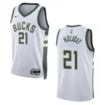 2022-23 Association Edition Milwaukee Bucks Jrue Holiday White Swingman Jersey - 49Native