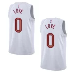 2022-23 Association Edition Cleveland Cavaliers Kevin Love White Swingman Jersey - 49Native