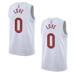 2022-23 Association Edition Cleveland Cavaliers Kevin Love White Swingman Jersey - 49Native