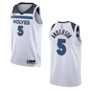 2022-23 Association Edition Minnesota Timberwolves Kyle Anderson White Swingman Jersey - 49Native