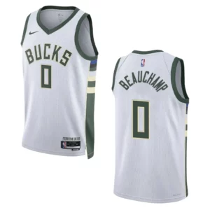 2022-23 Association Edition Milwaukee Bucks MarJon Beauchamp White Swingman Jersey - 49Native