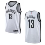 2022-23 Association Edition Brooklyn Nets Markieff Morris White Swingman Jersey - 49Native