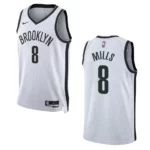 2022-23 Association Edition Brooklyn Nets Patty Mills White Swingman Jersey - 49Native