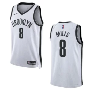 2022-23 Association Edition Brooklyn Nets Patty Mills White Swingman Jersey - 49Native