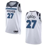 2022-23 Association Edition Minnesota Timberwolves Rudy Gobert White Swingman Jersey - 49Native
