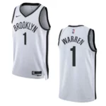 2022-23 Association Edition Brooklyn Nets T.J Warren White Swingman Jersey - 49Native