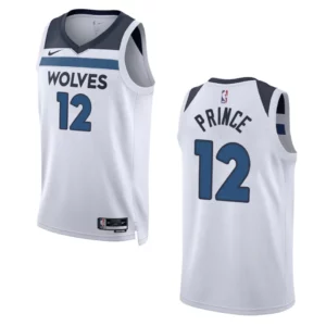 2022-23 Association Edition Minnesota Timberwolves Taurean Prince White Swingman Jersey - 49Native