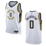 2022-23 Association Edition Indiana Pacers Tyrese Haliburton White Swingman Jersey - 49Native