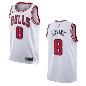 2022-23 Association Edition Chicago Bulls Zach LaVine White Swingman Jersey - 49Native