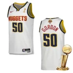 Denver Nuggets 2023 NBA Finals Champions Aaron Gordon Association White Jersey - 49Native