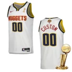Denver Nuggets 2023 NBA Finals Champions Custom Association White Jersey - 49Native