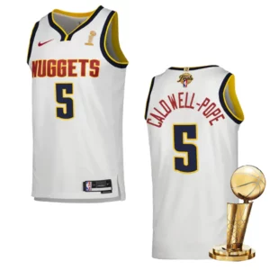 Denver Nuggets 2023 NBA Finals Champions Kentavious Caldwell-Pope Association White Jersey - 49Native