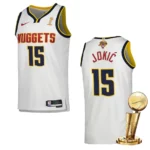 Denver Nuggets 2023 NBA Finals Champions Nikola Jokic Association White Jersey - 49Native