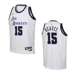 Youth Los Angeles Lakers 2022-23 City Edition Austin Reaves White Jersey - 49Native