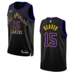 Austin Reaves City Edition Los Angeles Lakers 2023-24 Black Swingman Jersey - 49Native