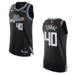Los Angeles Clippers City Edition Ivica Zubac 2022-23 Authentic Black Jersey - 49Native
