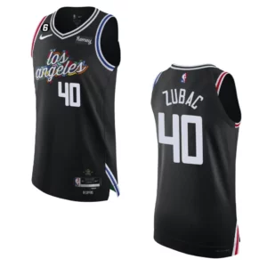 Los Angeles Clippers City Edition Ivica Zubac 2022-23 Authentic Black Jersey - 49Native