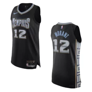 Memphis Grizzlies City Edition Ja Morant 2022-23 Authentic Black Jersey - 49Native
