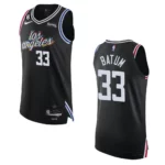 Los Angeles Clippers City Edition Nicolas Batum 2022-23 Authentic Black Jersey - 49Native