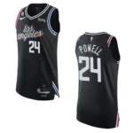 Los Angeles Clippers City Edition Norman Powell 2022-23 Authentic Black Jersey - 49Native
