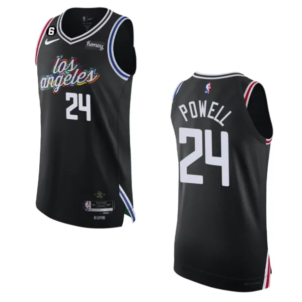 Los Angeles Clippers City Edition Norman Powell 2022-23 Authentic Black Jersey - 49Native