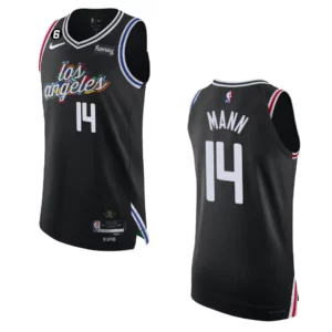 Los Angeles Clippers City Edition Terance Mann 2022-23 Authentic Black Jersey - 49Native