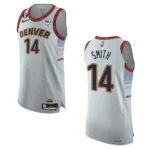 Denver Nuggets City Edition Ish Smith 2022-23 Authentic Sliver Jersey - 49Native