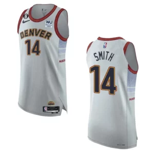Denver Nuggets City Edition Ish Smith 2022-23 Authentic Sliver Jersey - 49Native