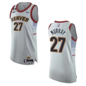 Denver Nuggets City Edition Jamal Murray 2022-23 Authentic Sliver Jersey - 49Native