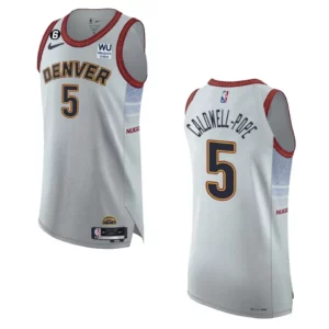 Denver Nuggets City Edition Kentavious Caldwell-Pope 2022-23 Authentic Sliver Jersey - 49Native